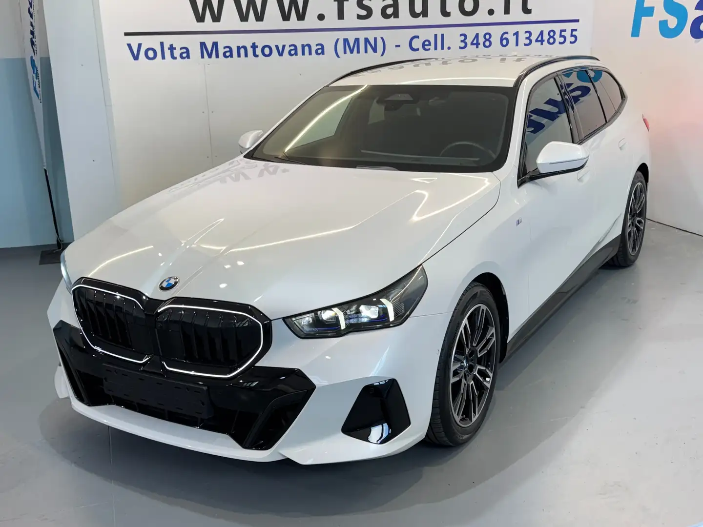 BMW 520 d Touring 48V sdrive MSport  PRO auto Blanc - 1