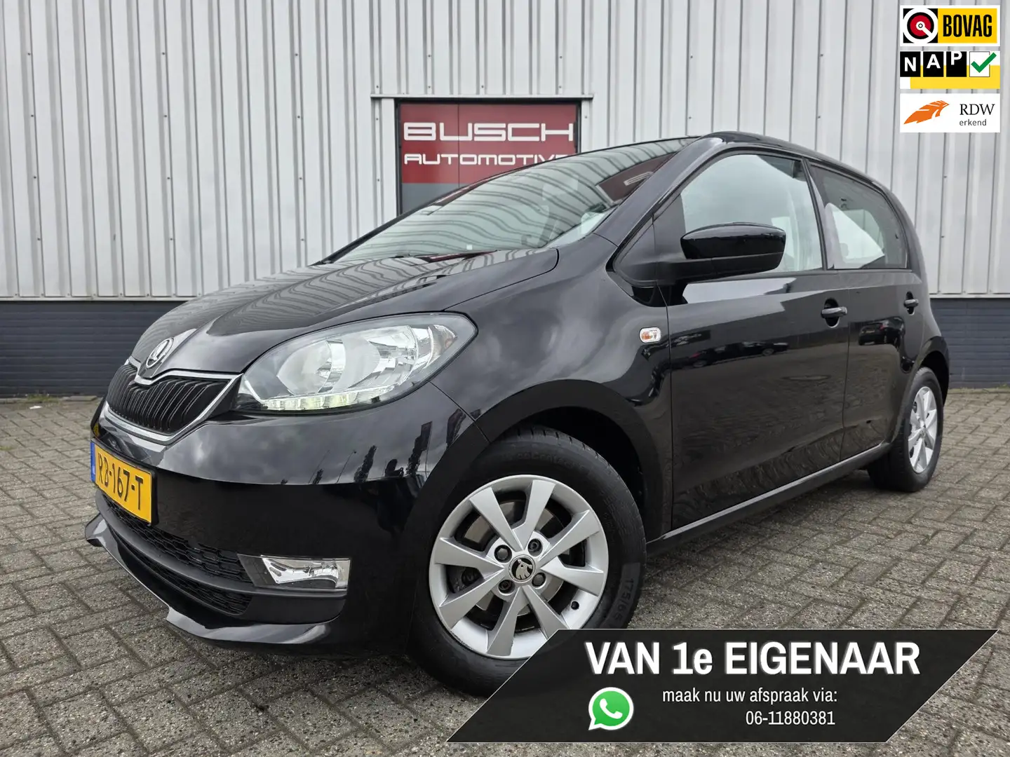 Skoda Citigo 1.0 Greentech 5 deurs Ambition VAN 1e EIGENAAR Zwart - 1