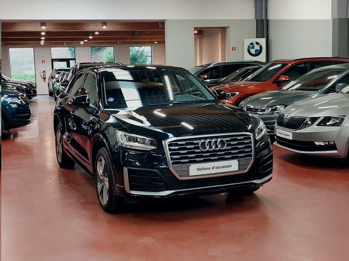 Audi Q2 TFSi + S-LINE + LED + TOIT PANO + VIRTUAL Cockpit Zwart - 1
