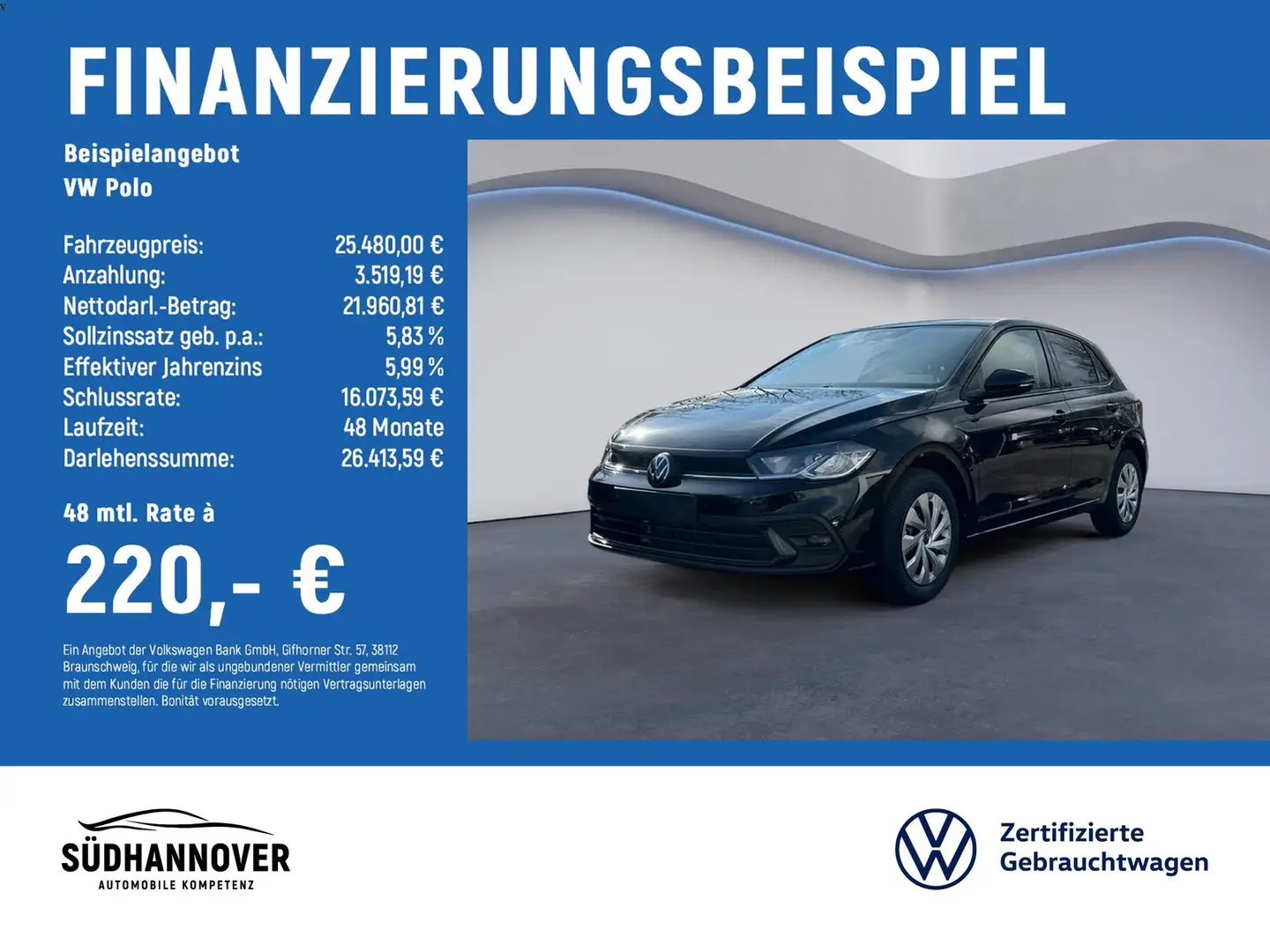 Volkswagen Polo Life 1.0 TSI DSG NAVI+SHZ+IQ.DRIVE-PAKET Noir - 2