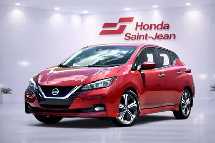 Red 2021 Nissan LEAF Hatchback Front-Wheel Drive 1-Speed Automatic