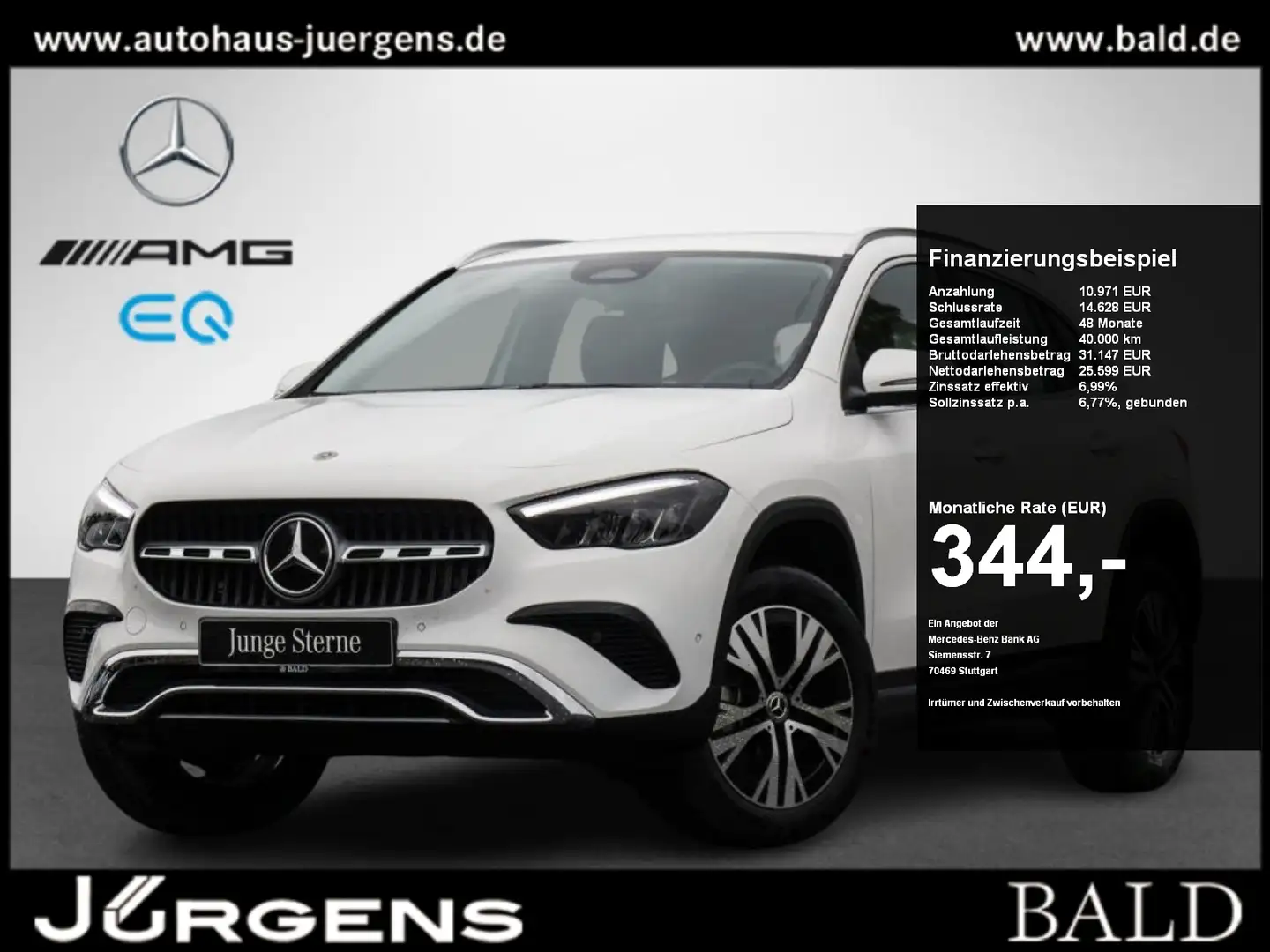 Mercedes-Benz GLA 200 Progressive/Winter/LED/Kamera/Navi/Shz Weiß - 1