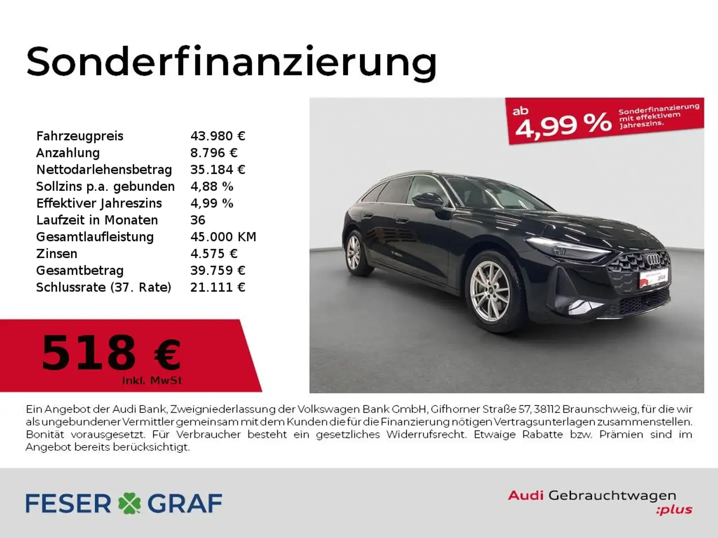 Audi A5 Avant TFSI qu.150 kW S tronic AHK RFK ACC 18" Noir - 1