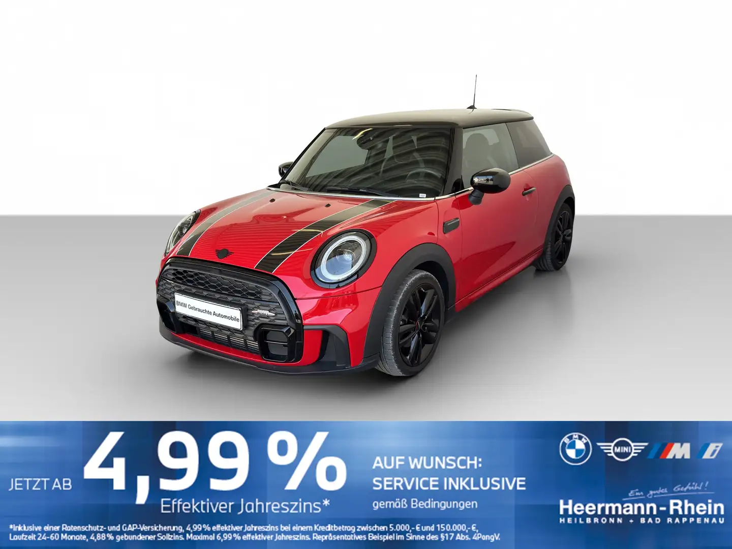 MINI Cooper 3-trg. JCW Kit Klimaaut.LED.PDC.SHZ.MFL. Rot - 2