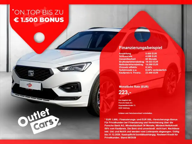 SEAT Tarraco 2.0 TDI DSG FR Pano+ASSIST+LED+LEDER+NAVI