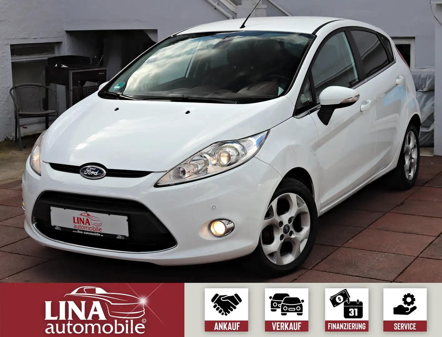 Ford Fiesta 1.6 TDCi Titanium StandHz*Klimaaut.*PDC* Weiß - 1