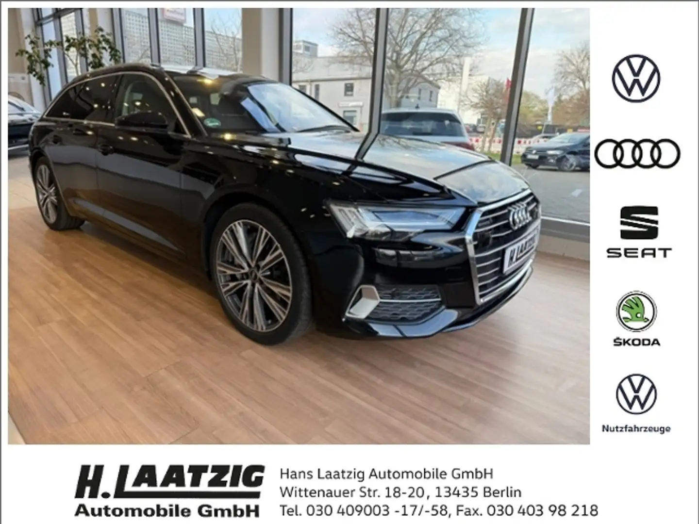 Audi A6 Avant sport 50 TFSI e quattro S tronic AHK Zwart - 1