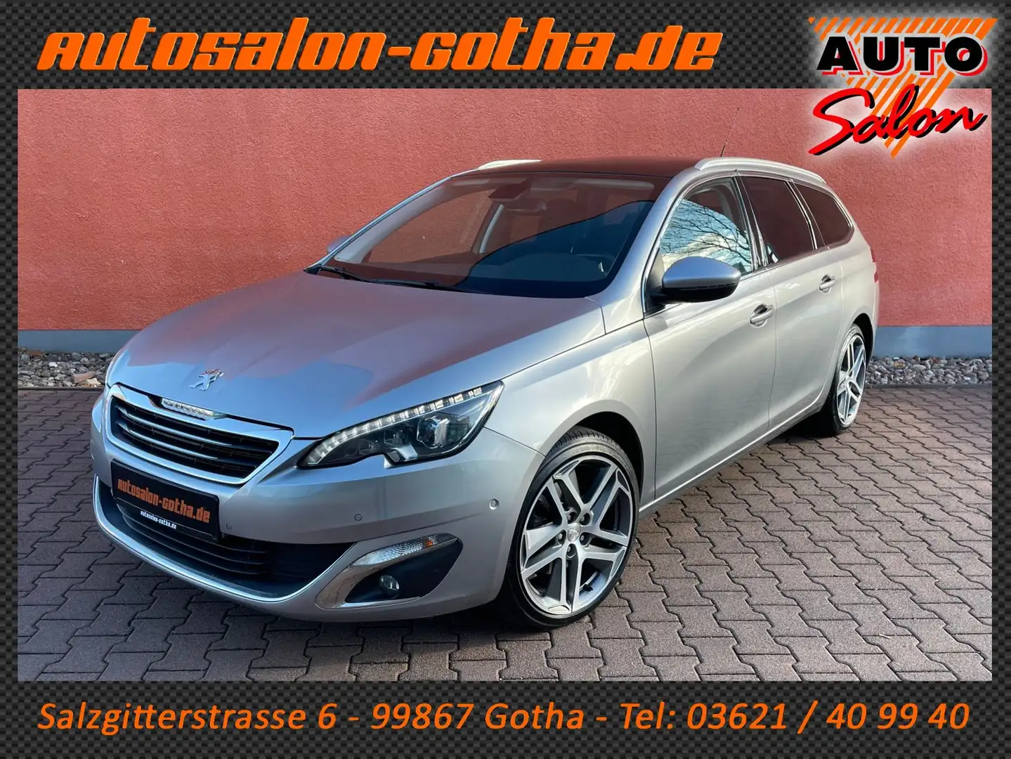 Peugeot 308 SW 2.0HDi Automatik Allure LED+NAVI PANO CAM Grau - 1