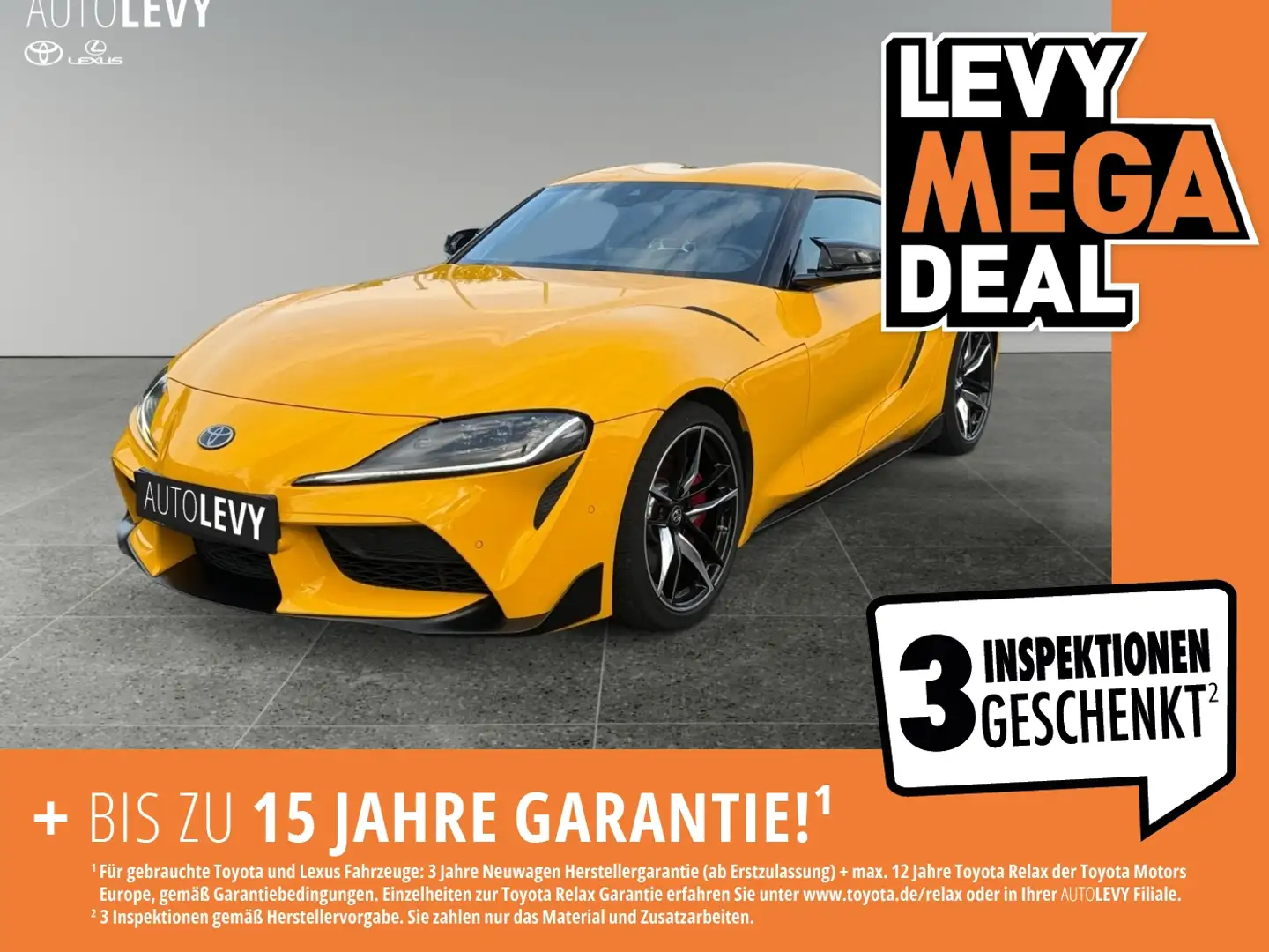 Toyota Supra 3.0 GR Legend *PREMIUM-PAKET* Geel - 1