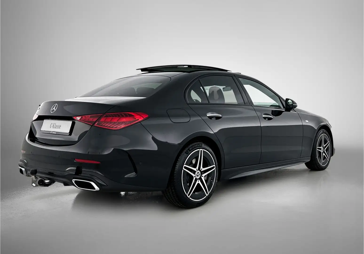 Mercedes-Benz C 300 e Business Solution AMG | Trekhaak | Nightpakket | Negro - 2