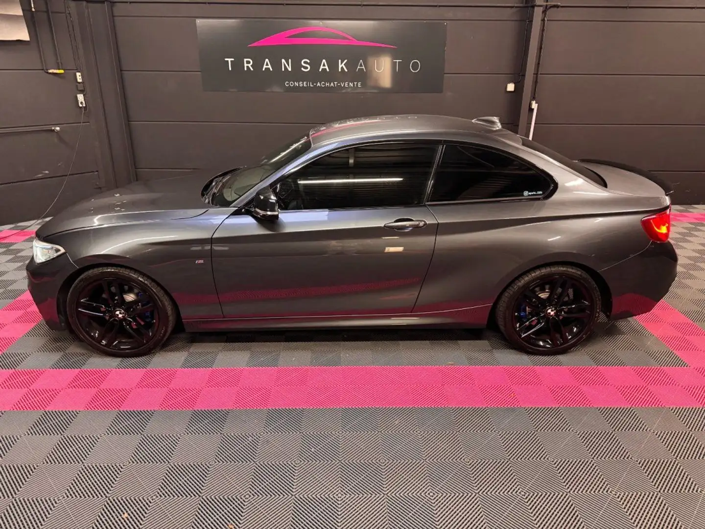 BMW 220 SERIE COUPE F22 220i 245 ch M Sport /STAGE1/SILENCIEUX INOX/CARVERTICAL OK Grau - 2