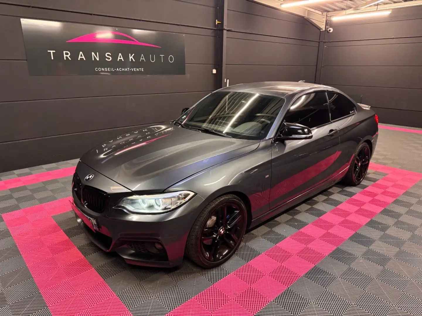 BMW 220 SERIE COUPE F22 220i 245 ch M Sport /STAGE1/SILENCIEUX INOX/CARVERTICAL OK Gris - 1
