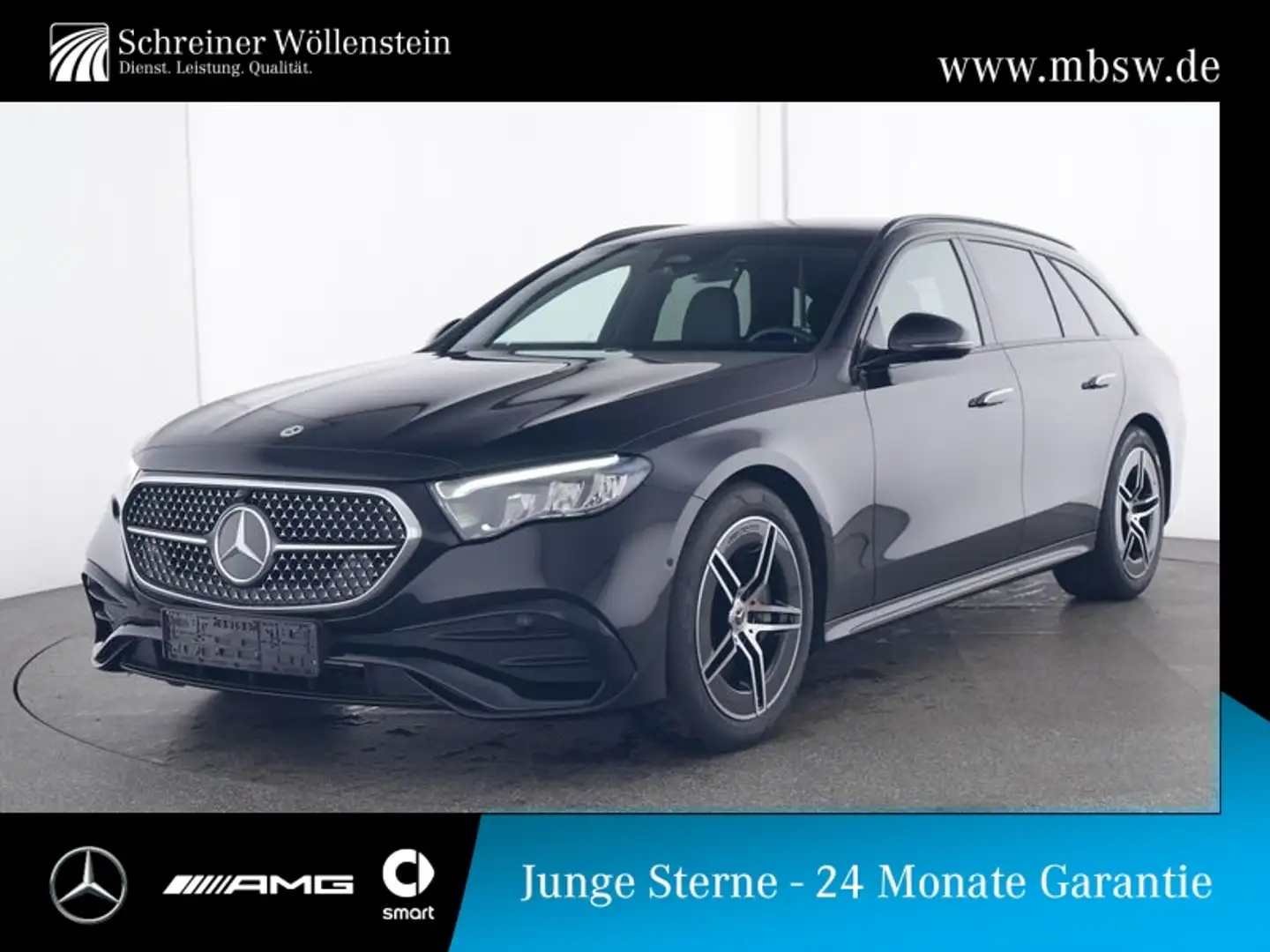 Mercedes-Benz E 200 T AMG-Advanced*Night*AHK*KeyGo*Ambi+*CarP* Schwarz - 1