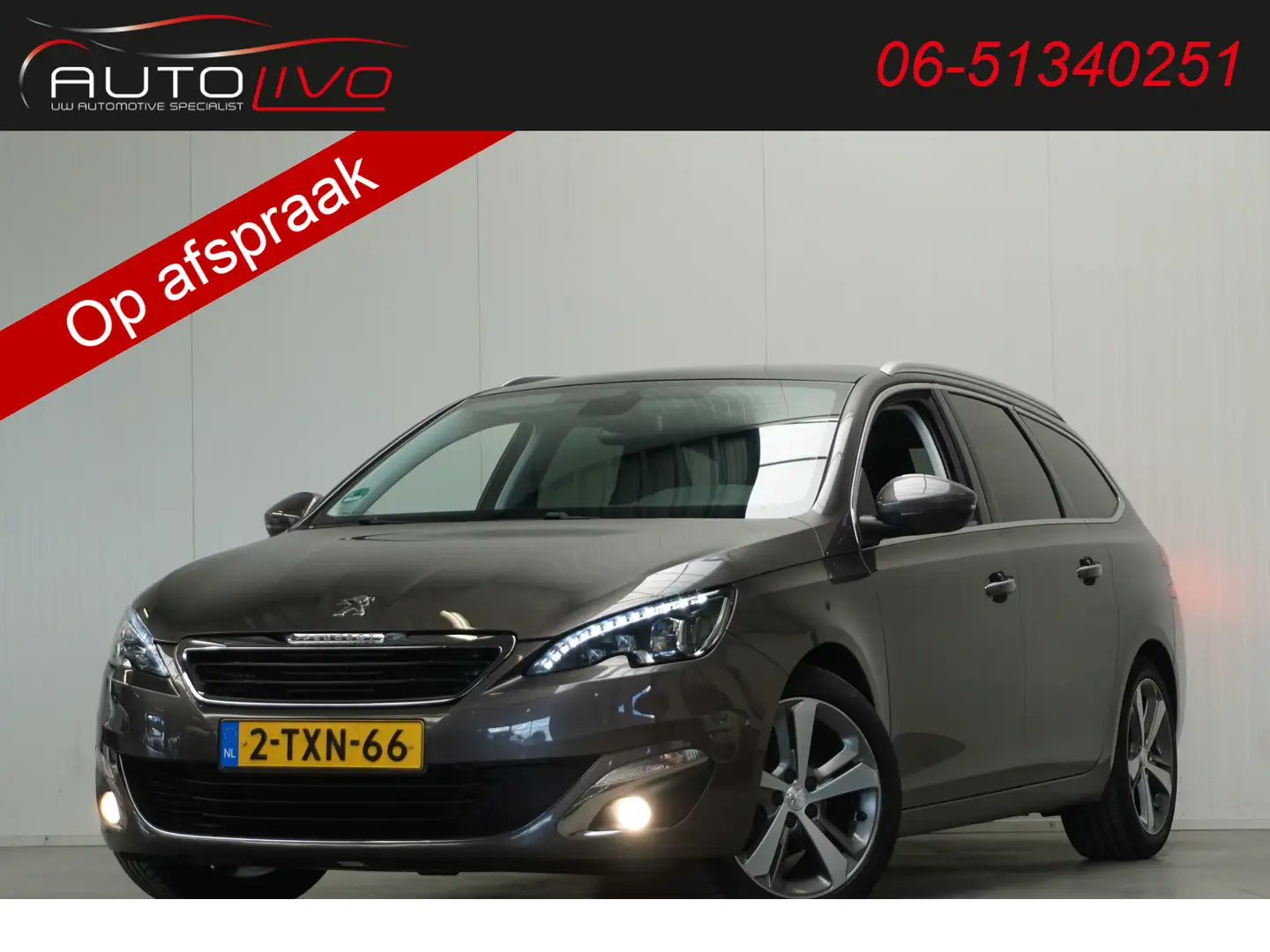 Peugeot 308 SW 1.2 e-THP Première 130 PK! 1e EIG. PANO H. LEER Beige - 1