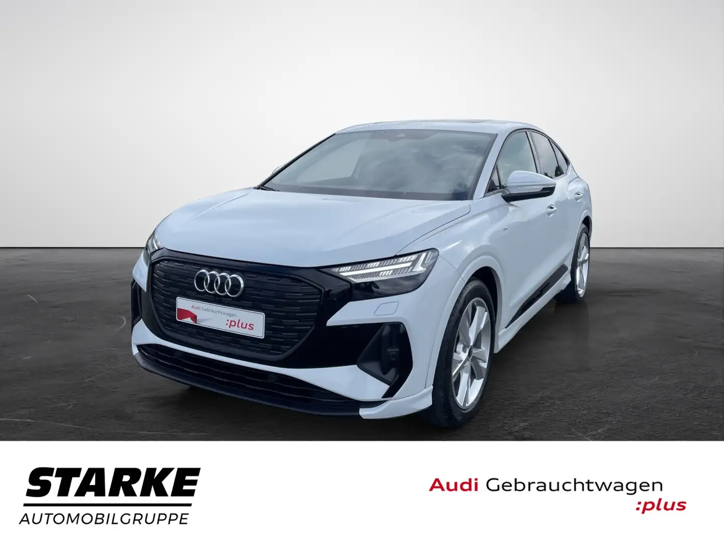 Audi Q4 e-tron Sportback 35 S line Blanc - 2
