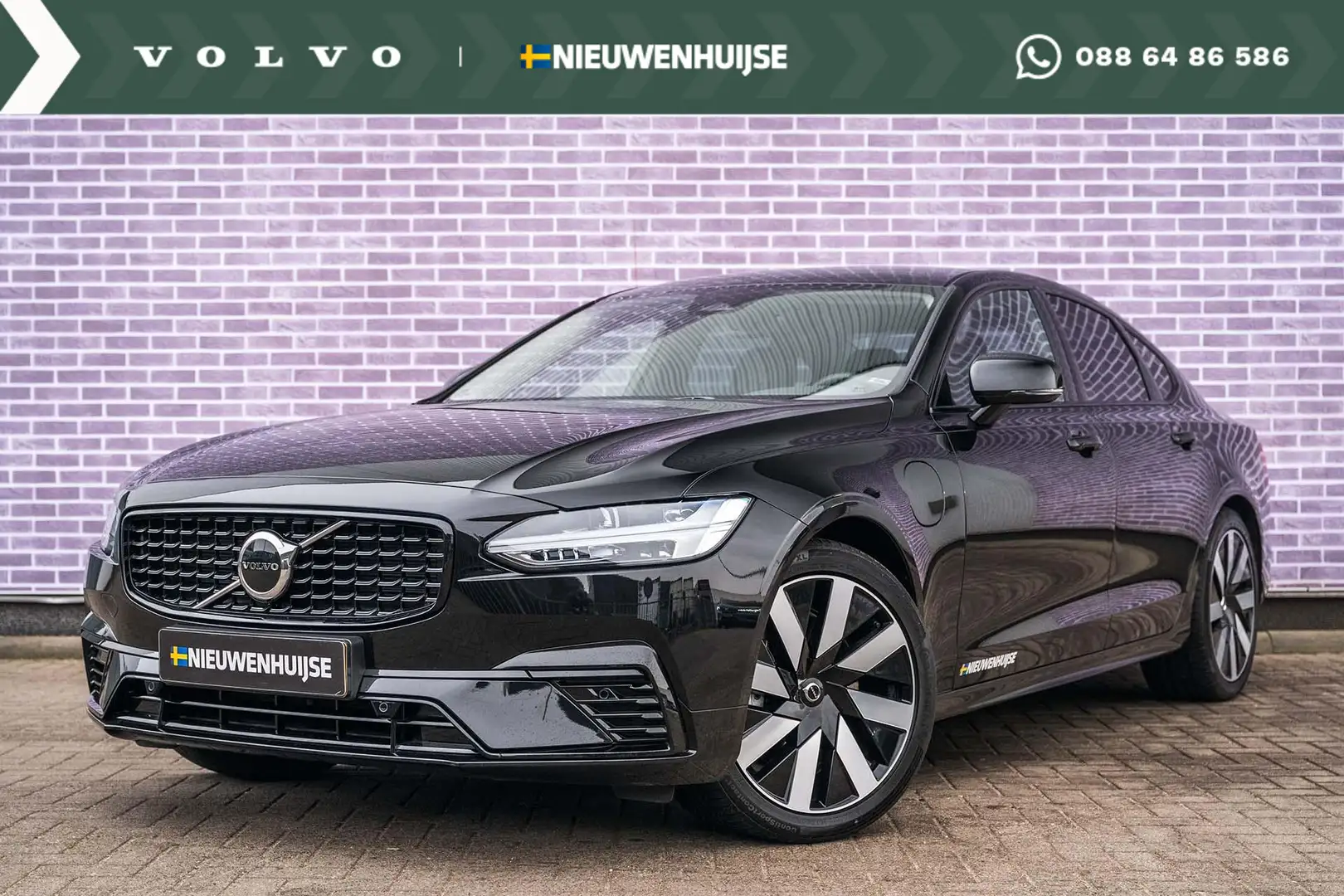 Volvo S90 T8 Plug-in hybrid AWD Plus Dark | Google | Long Ra Zwart - 1