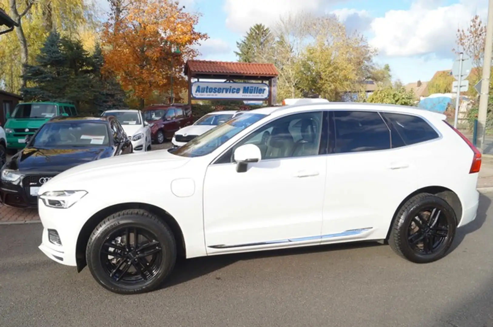 Volvo XC60 Hybrid 4WD 360°-Leder-P.Dach-Standh.-CarPla Blanc - 2
