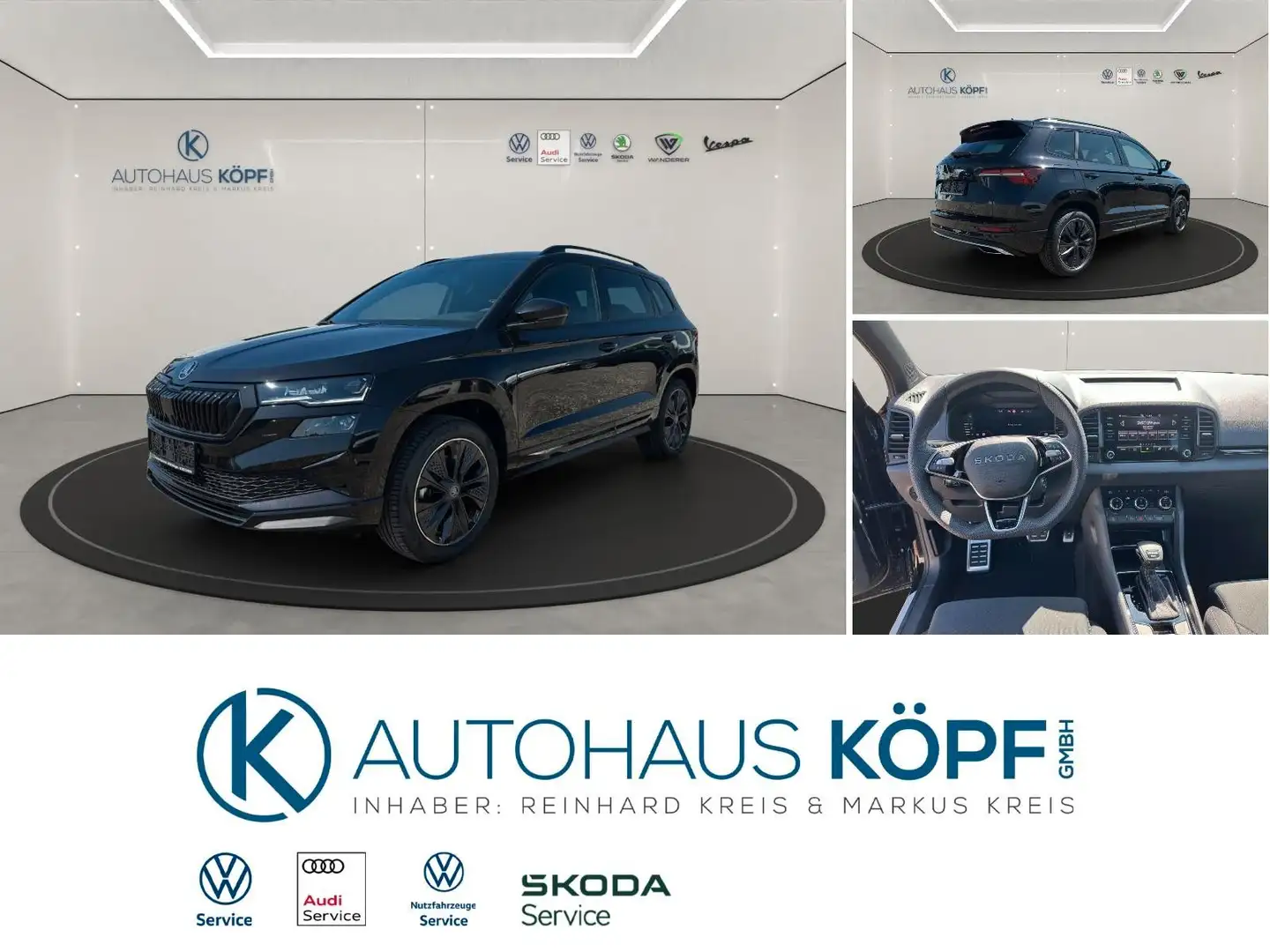 Skoda Karoq Sportline 4x4 2.0TSI_ DSG_LED Matrix_ AHK Zwart - 2