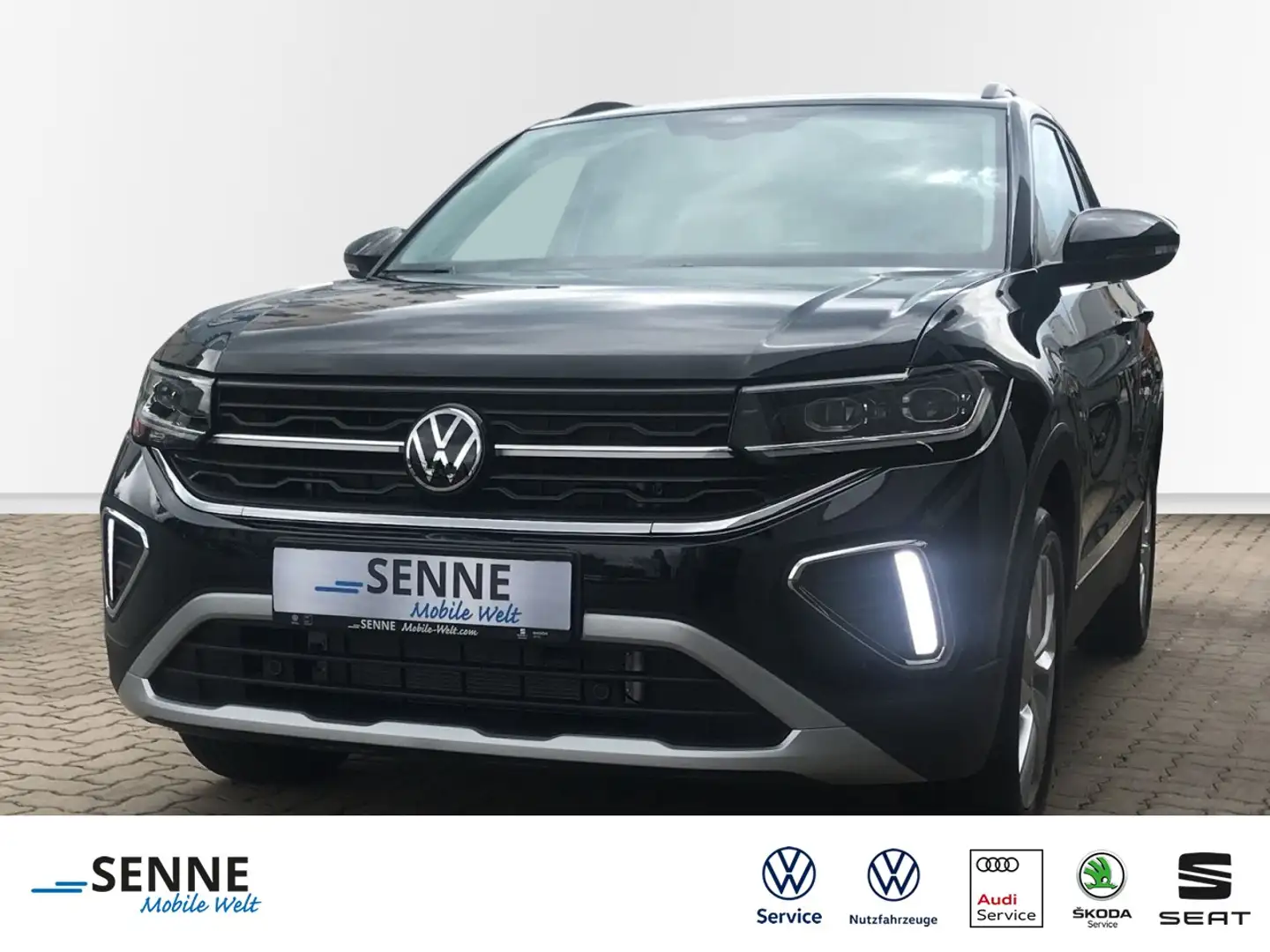 Volkswagen T-Cross 1.0 TSI DSG Life, AHK, Matrix, Kamera, Klima Schwarz - 1