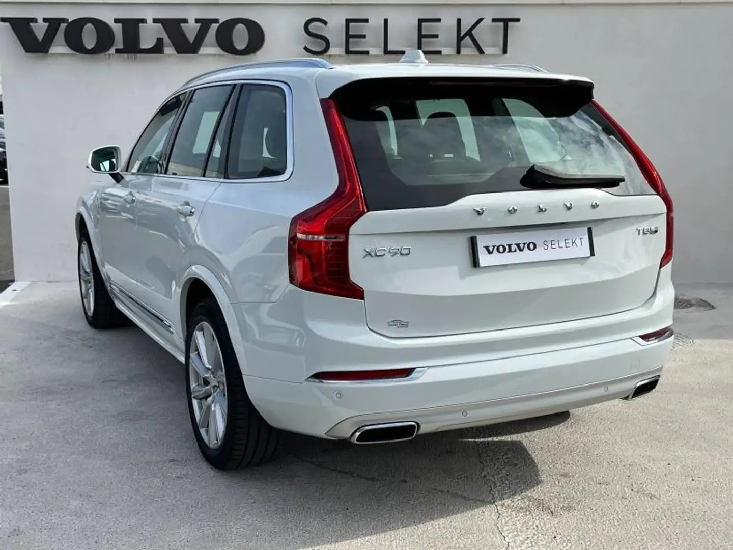 Volvo XC90 T8 Twin Engine 303 + 87ch Inscription Luxe Geartro Blanc - 2