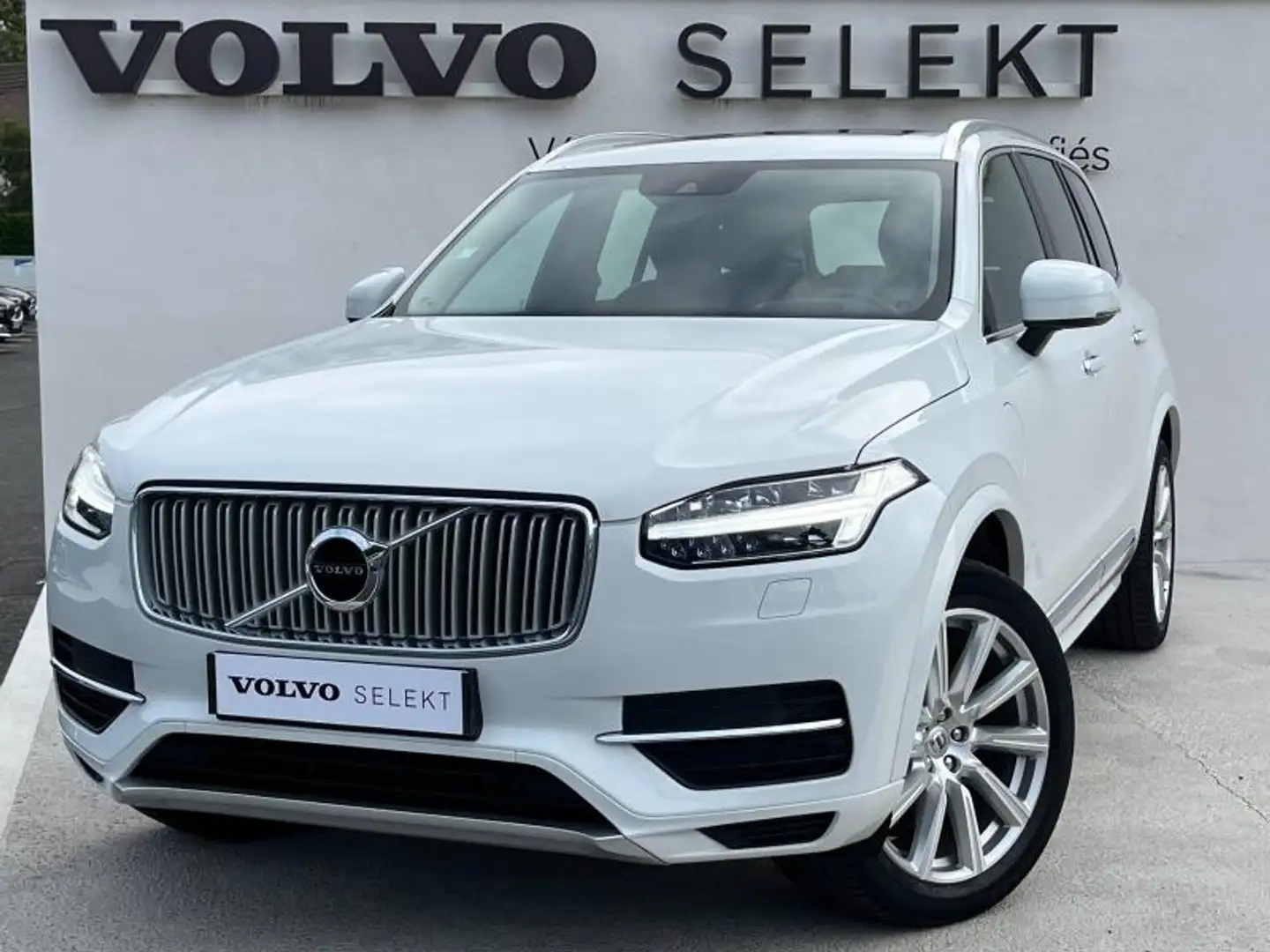 Volvo XC90 T8 Twin Engine 303 + 87ch Inscription Luxe Geartro Blanc - 1