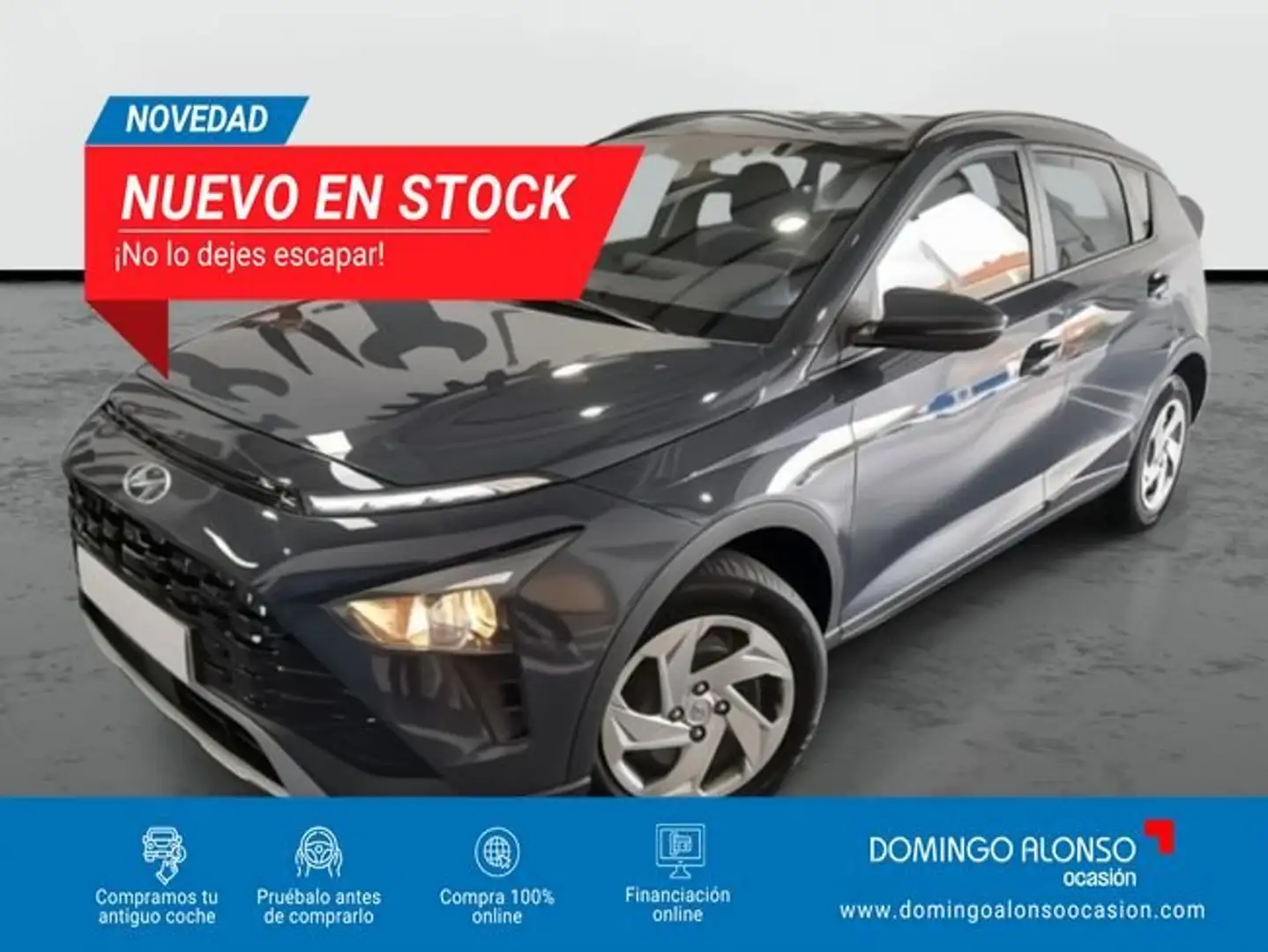 Hyundai BAYON 1.0 T-GDi 73,6 kW (100 CV) MT6 2WD Sense + Gris - 1
