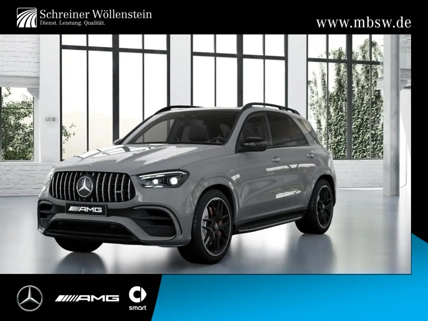 Mercedes-Benz GLE 63 AMG S 4m+ Night*AHK*Pano*HUD*Mbeam*Burme. Grau - 1