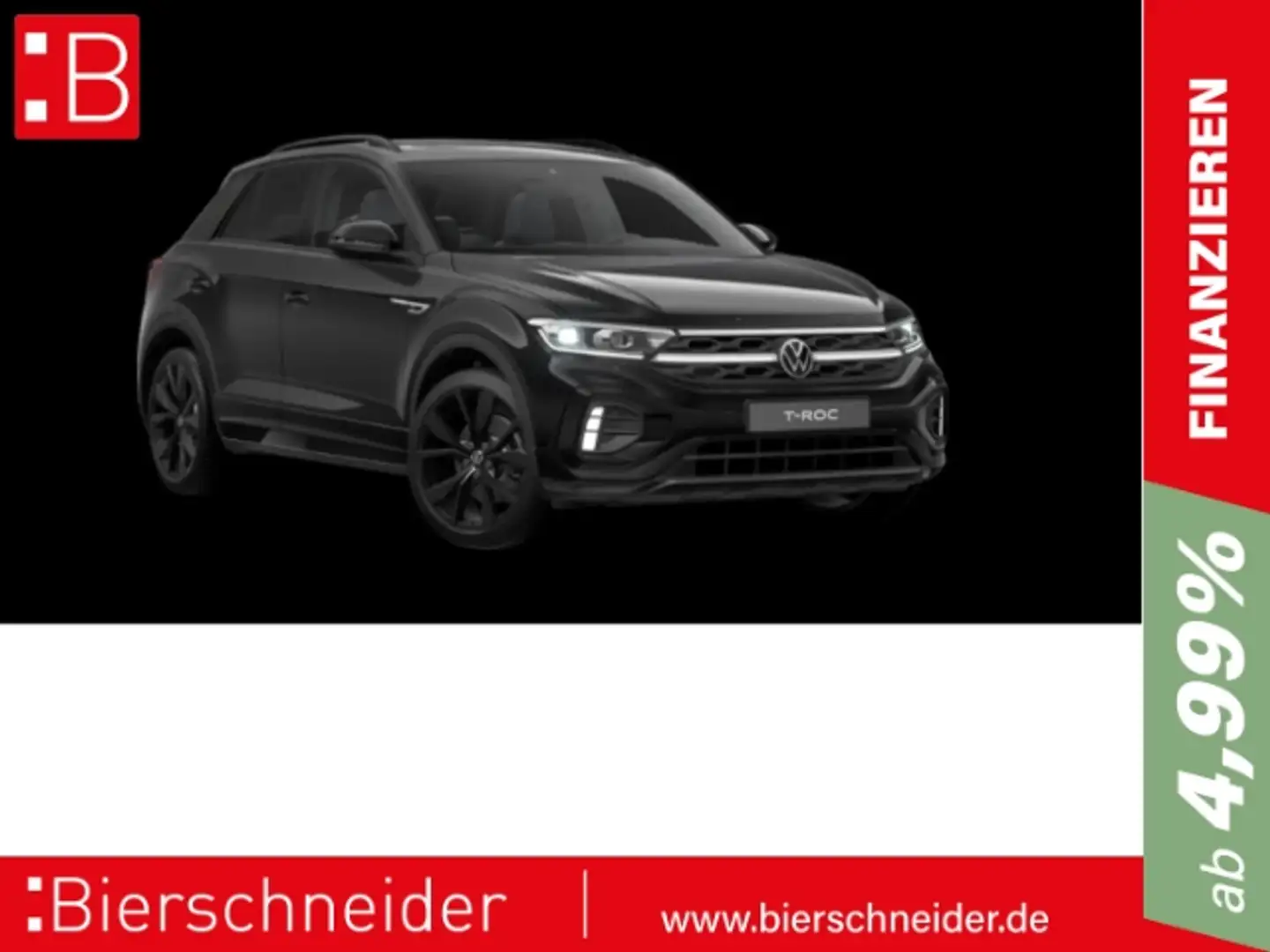 Volkswagen T-Roc 1.5 TSI DSG R-Line BLACK-STYLE AHK PANO STANDHZ KA Schwarz - 1