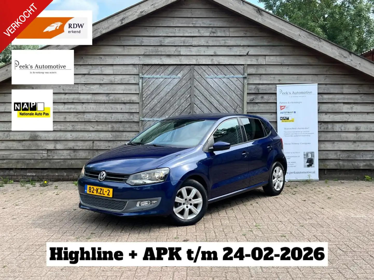 Volkswagen Polo 1.2 TSI Highline | Airco | 4-Cilinder | Elektrisch Bleu - 1