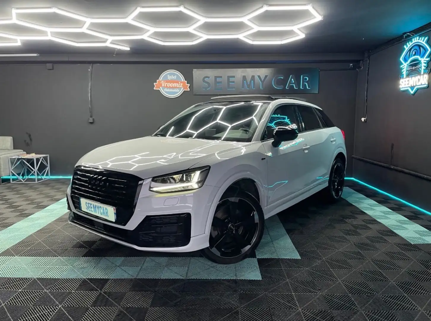 Audi Q2 S LINE 1.4 TFSI 150 CH – S TRONIC – 2017 – BLANC TOIT PANO Weiß - 1