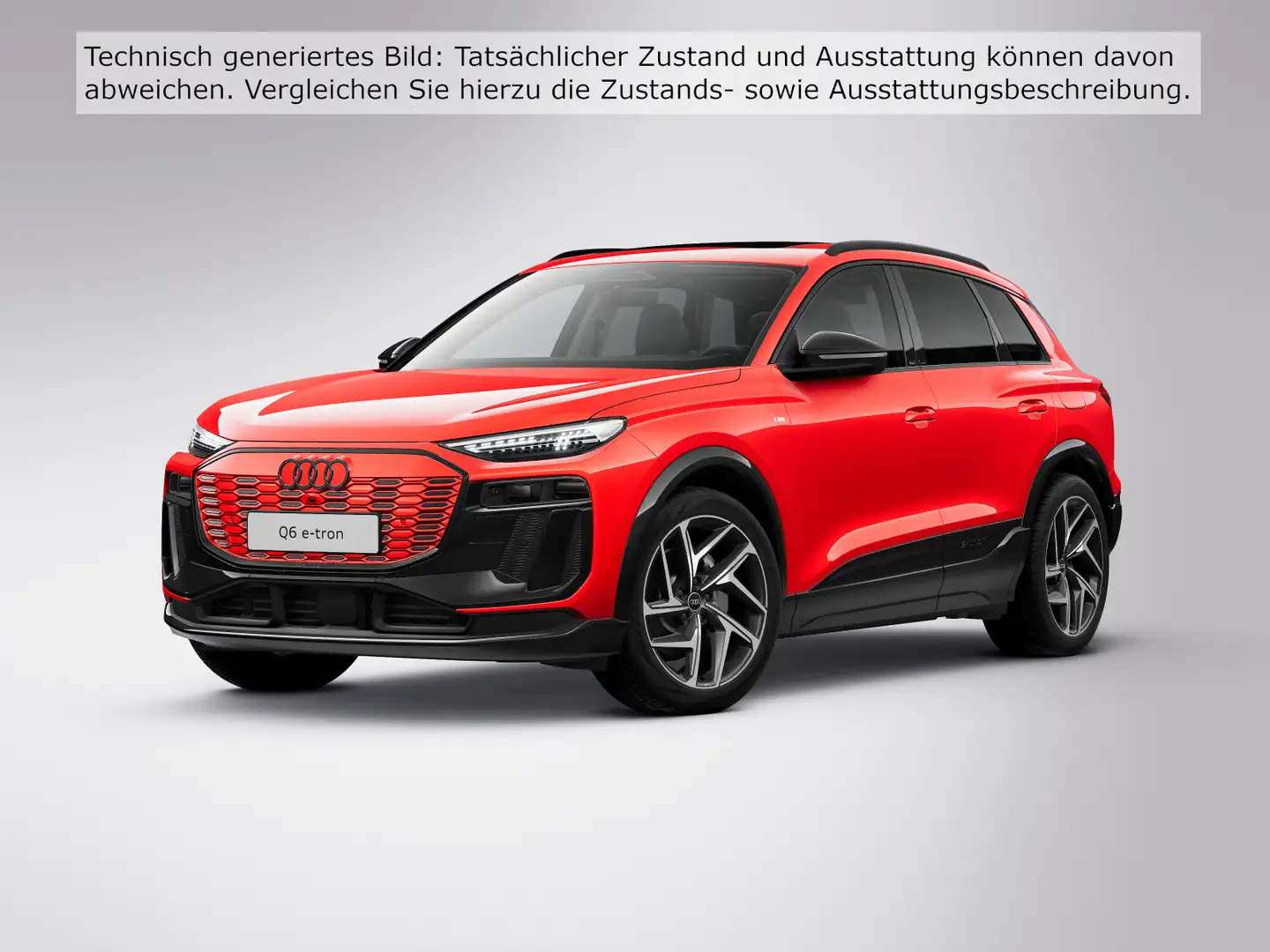 Audi Q6 e-tron S line *AHK*PANO*HdUp*LUFT*UPE 104t€* Rot - 2