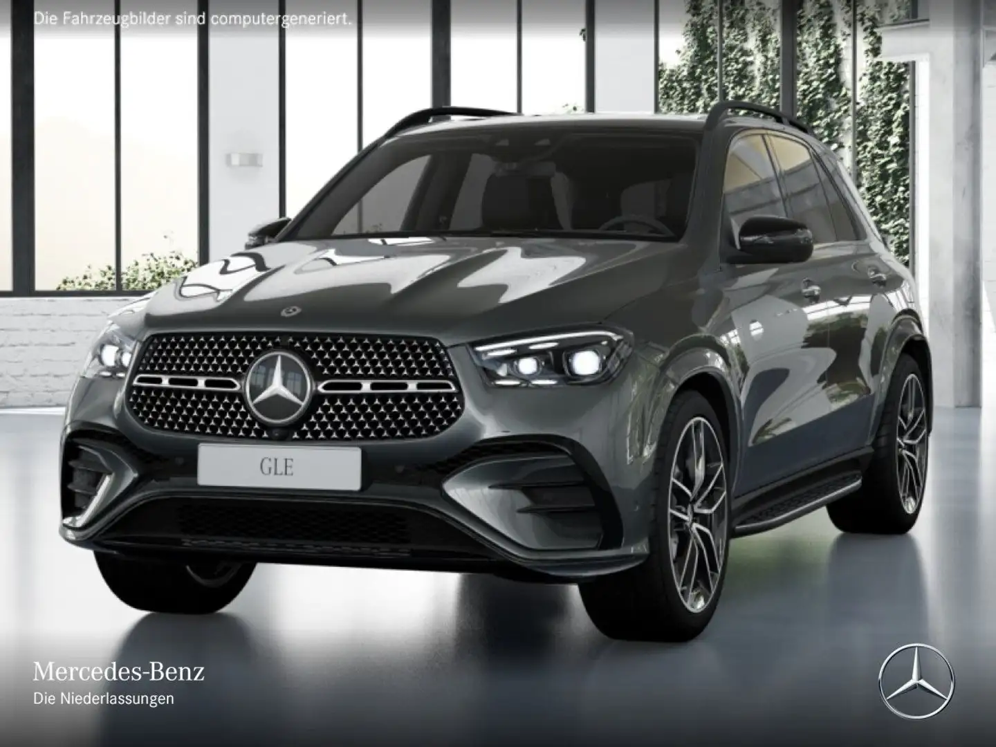 Mercedes-Benz GLE 350 de 4M AMG+NIGHT+PANO+360+AHK+MULTIBEAM+22" Grau - 2