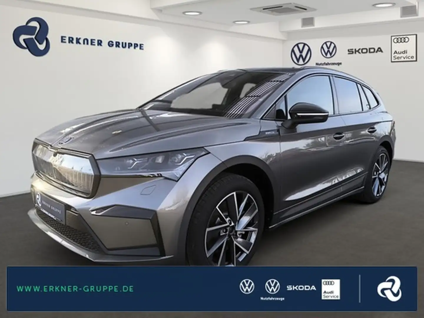 Skoda Enyaq 85 Sportline +AHK+NAVI+SHZ+CANTON+ACC+LED+ Grau - 1