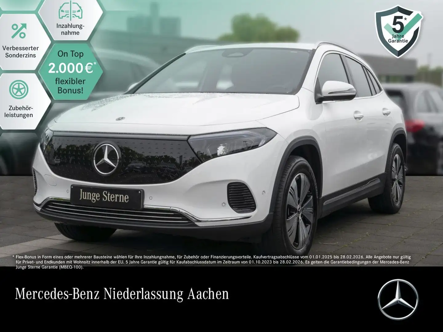 Mercedes-Benz EQA 350 4M PROG+ADVANCED+AHK+KAMERA+SPUR Blanco - 1