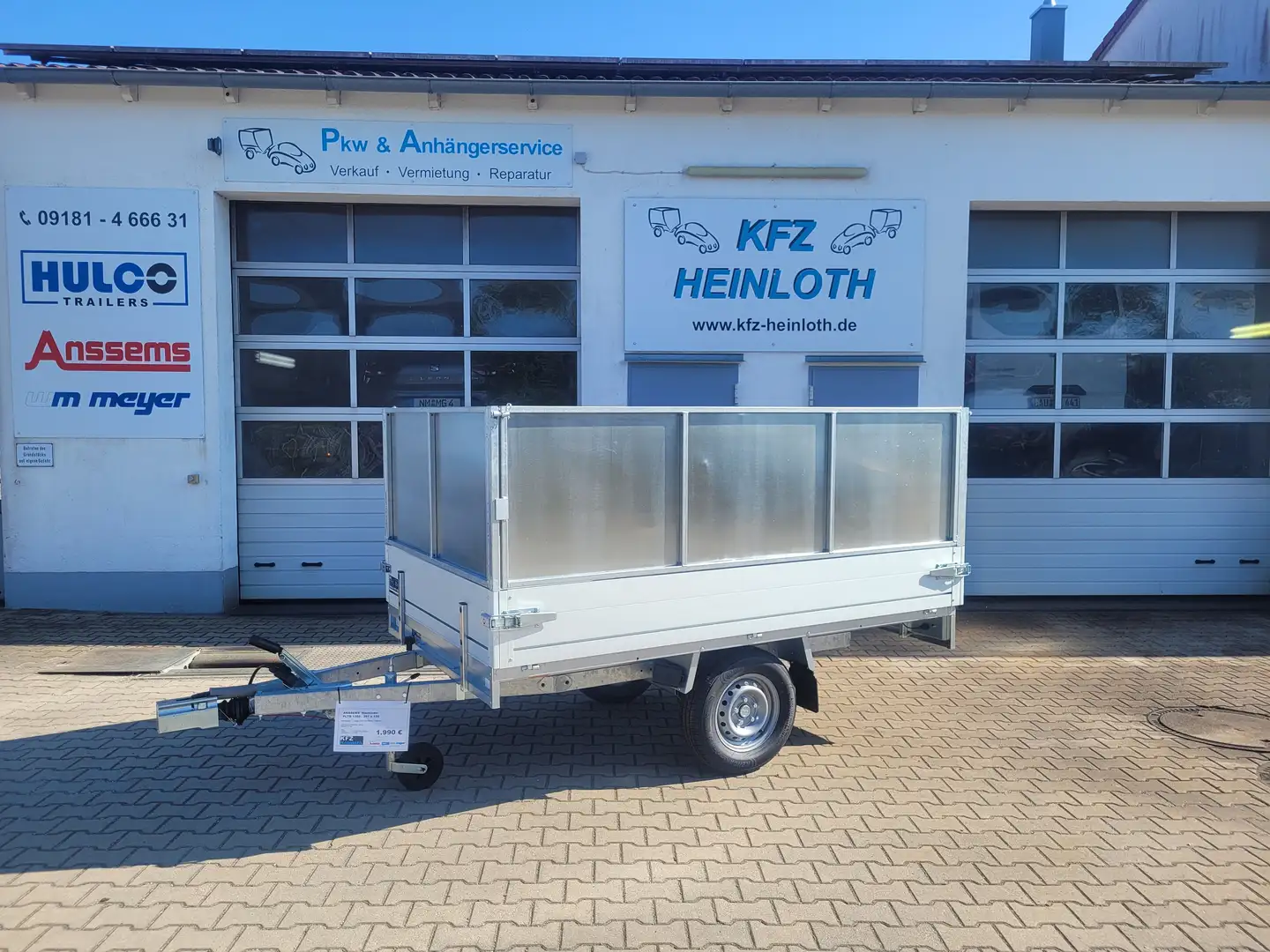 Anssems PLTB 1350.251x150 Hochlader mit Aufsatz 70 cm - 1