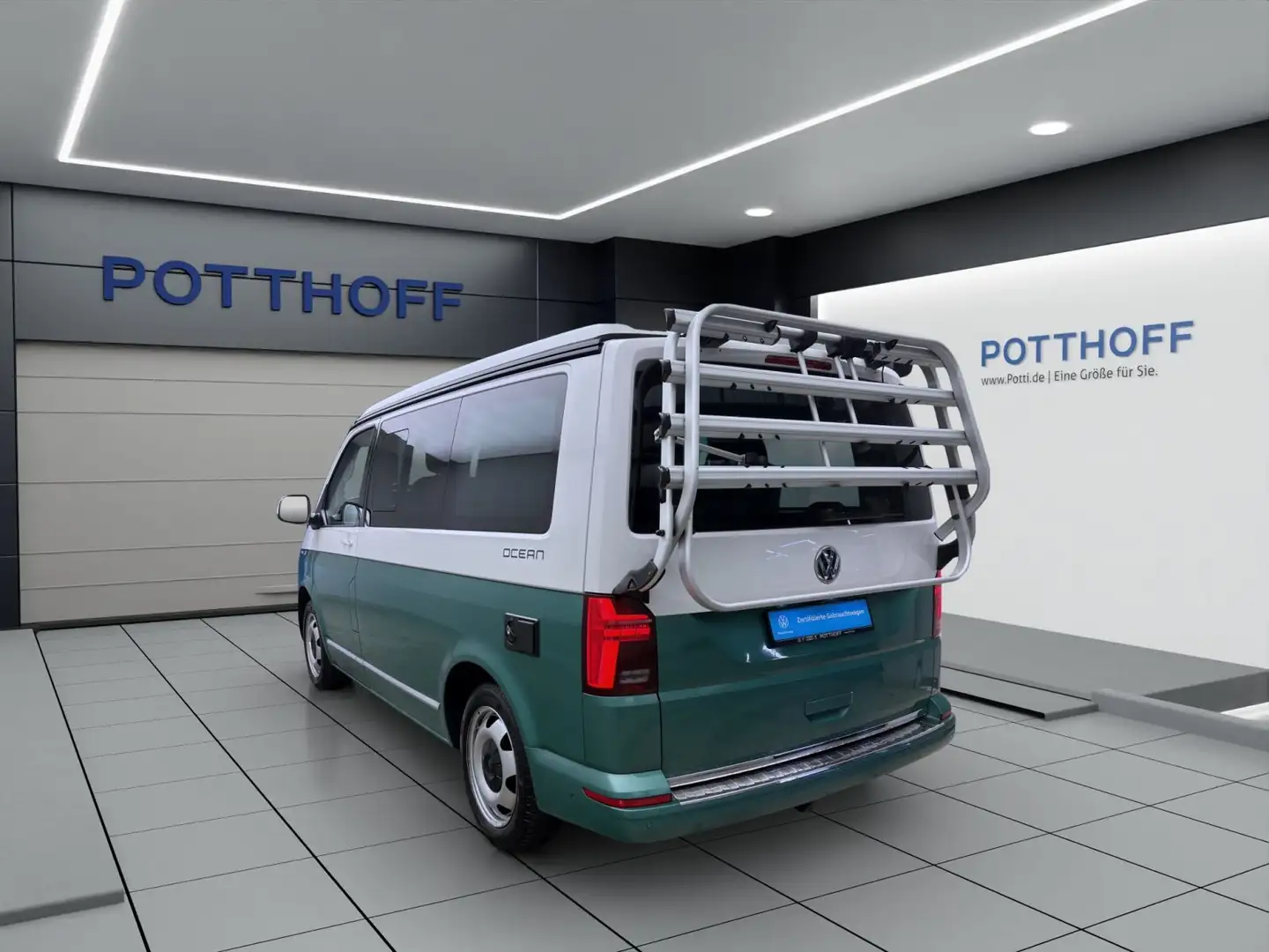 Volkswagen T6.1 California 2.0 TDI DSG OCEAN STANDHZG AHK N Grün - 2