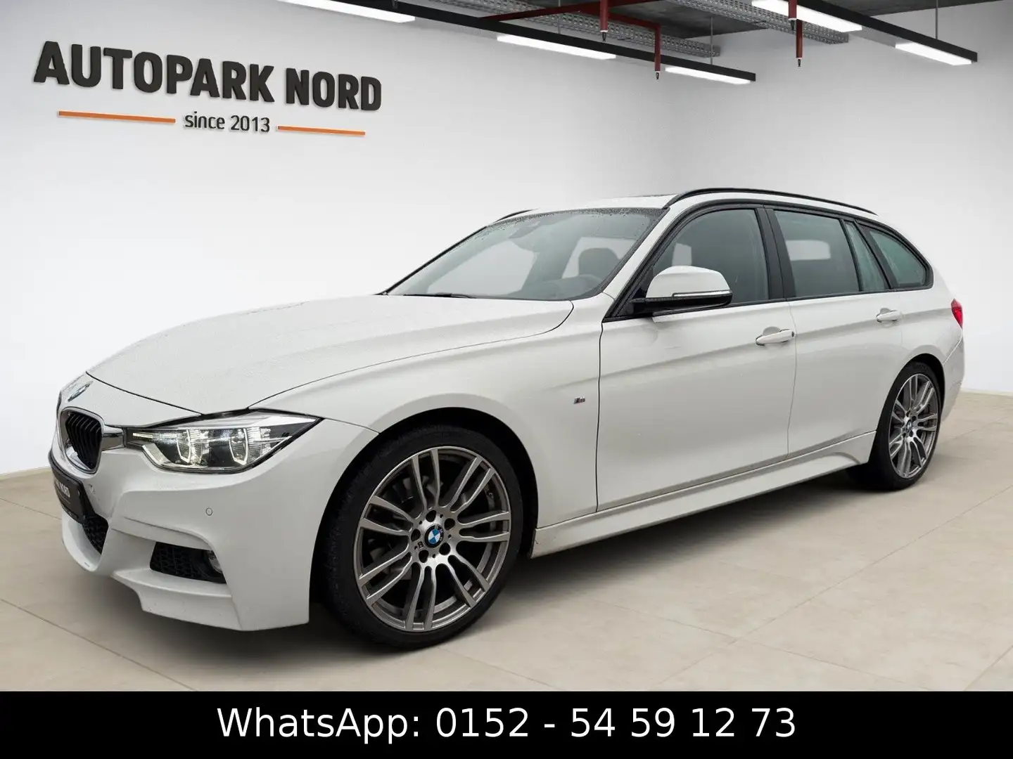 BMW 320 d Aut. Touring M-Sportpaket/AHK/HUD/PANO/LED Weiß - 1