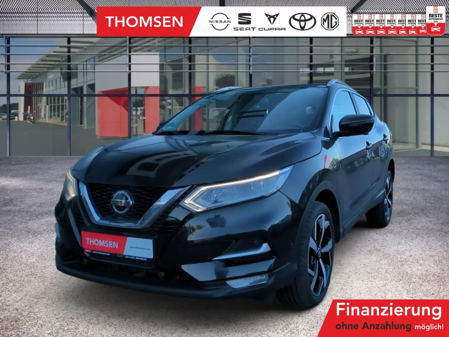 Nissan Qashqai 1.7 dCi Tekna ACC AUT Navi Pano 360 PDC Negro - 1