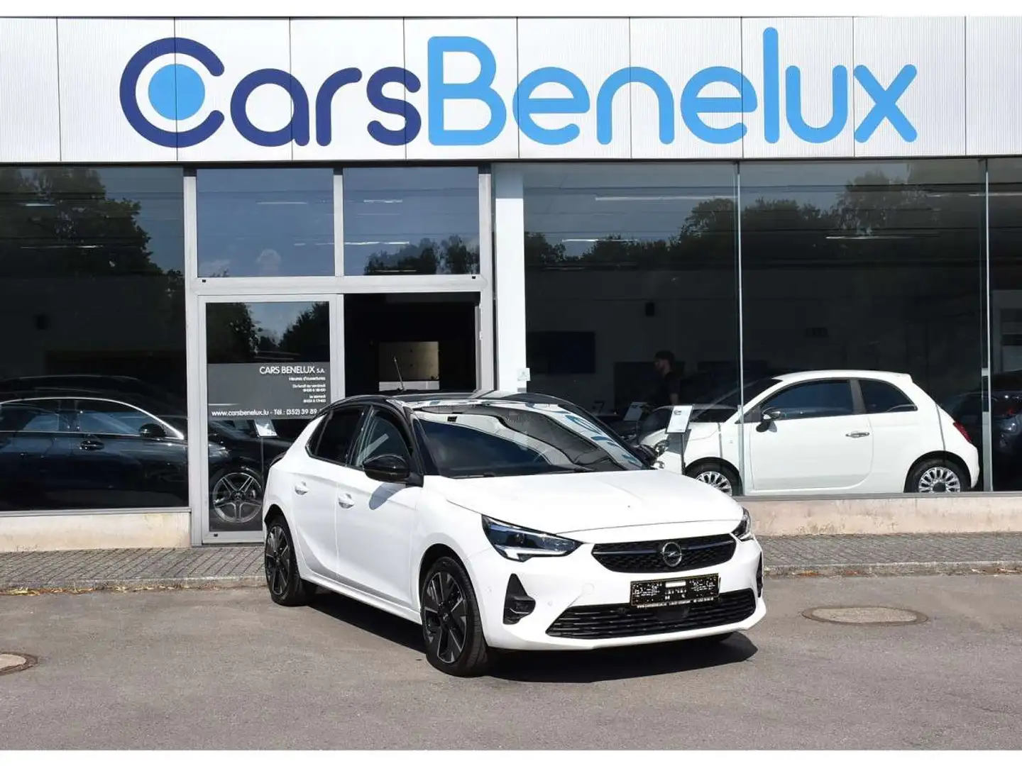 Opel Corsa-e GS 50 kWh CUIR ACC LANE SIDE GPS MATRIX CAM 1MAIN Blanc - 1