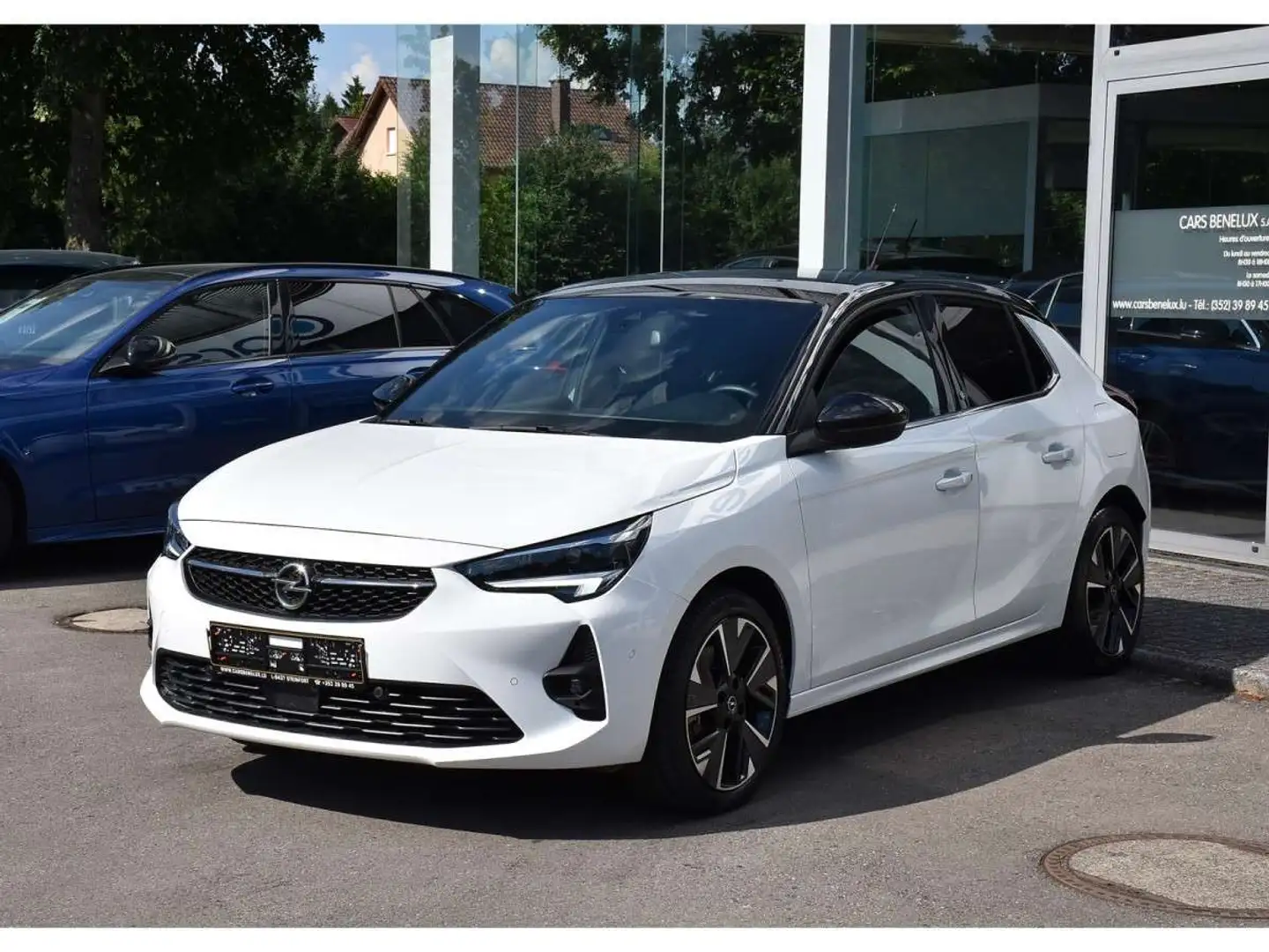 Opel Corsa-e GS 50 kWh CUIR ACC LANE SIDE GPS MATRIX CAM 1MAIN Blanc - 2