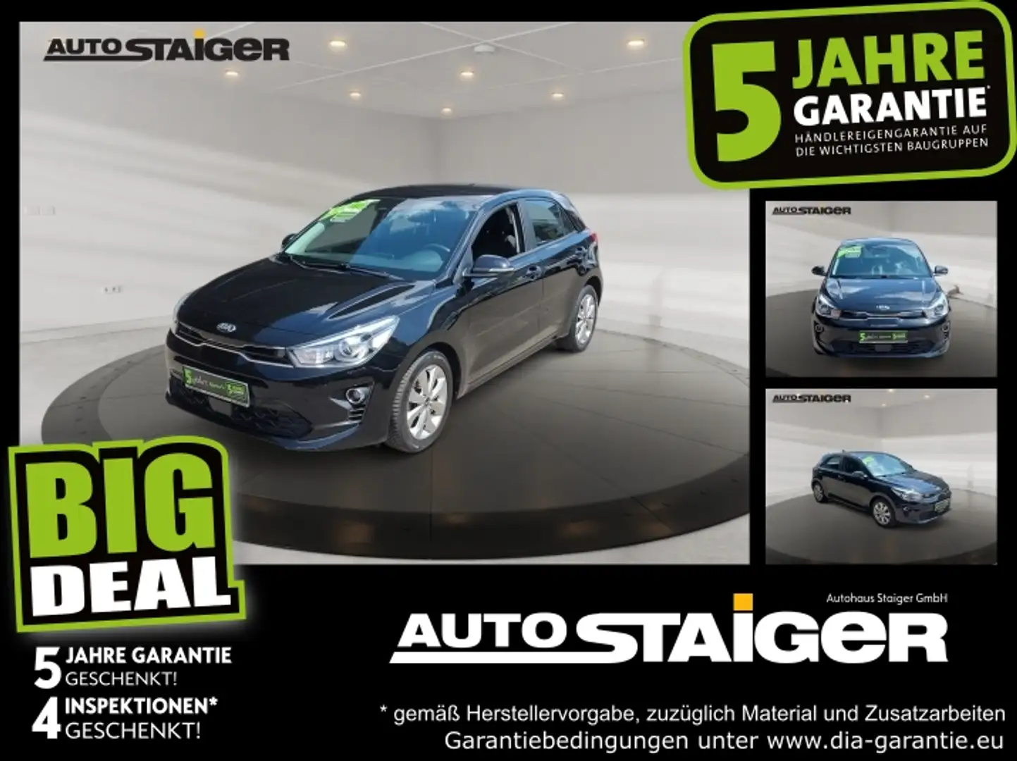 Kia Rio 1.0 T-GDI Vision Allwetter*Parksens*Sitzheizg Czarny - 1
