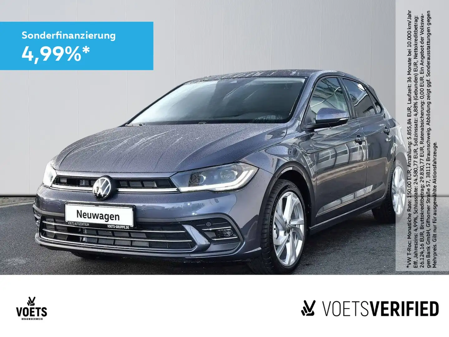 Volkswagen Polo Style 1.0 TSI DSG NAVI+ACC+MATRIX-LED Grau - 1