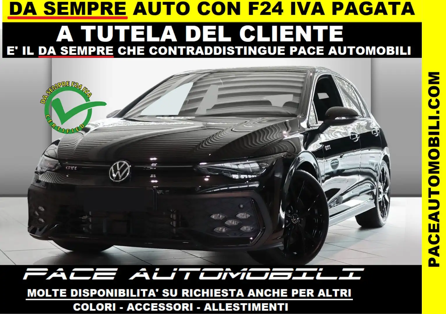 Volkswagen Golf GTI VIII.5 8.5 DSG MATRIX LED TETTO KAMERA BLACK PACK Nero - 1