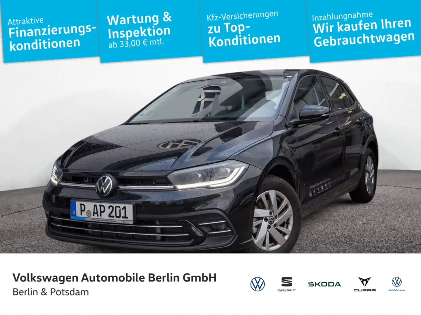 Volkswagen Polo 1.0 TSI Style Schwarz - 1
