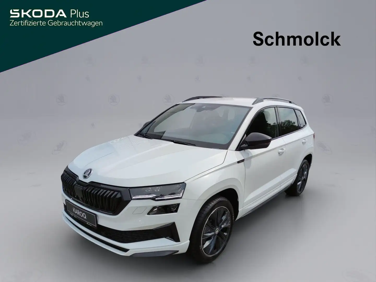 Skoda Karoq Sportline 2.0 TDI DSG ACC AHK LED NAVI DAB Weiß - 1