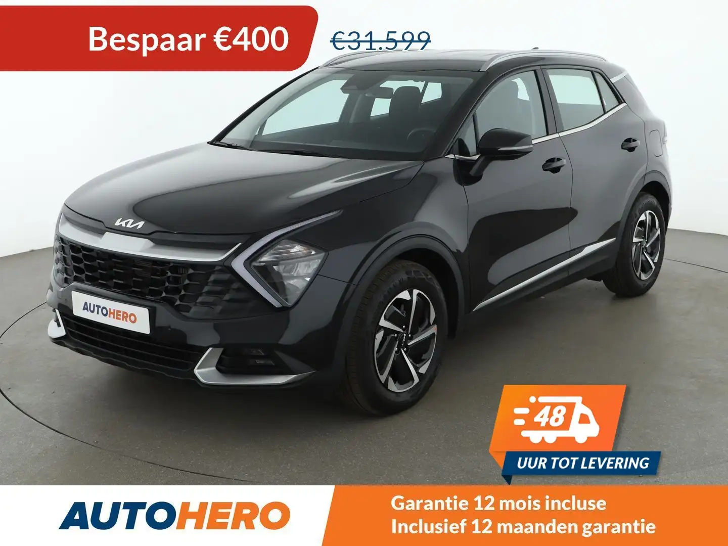 Kia Sportage 1.6 TGDI Mild-Hybrid Spirit Zwart - 1