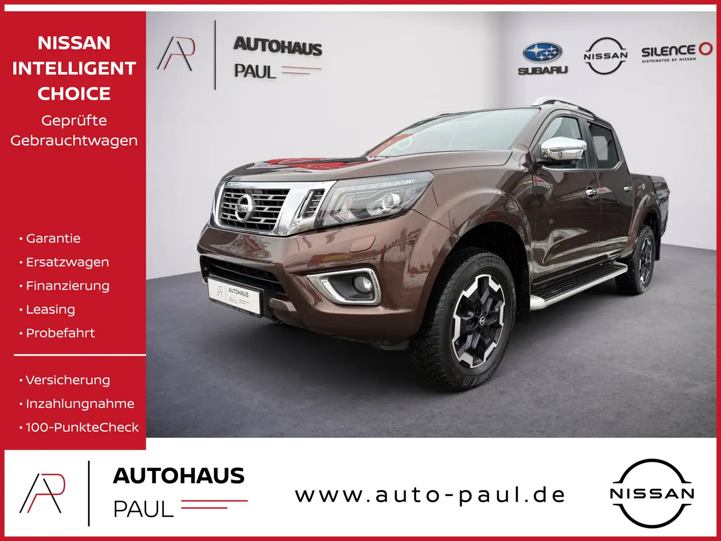 Nissan Navara 2.3 dCi Tekna, Leder, Kamera 360°,Standh. Brun - 1