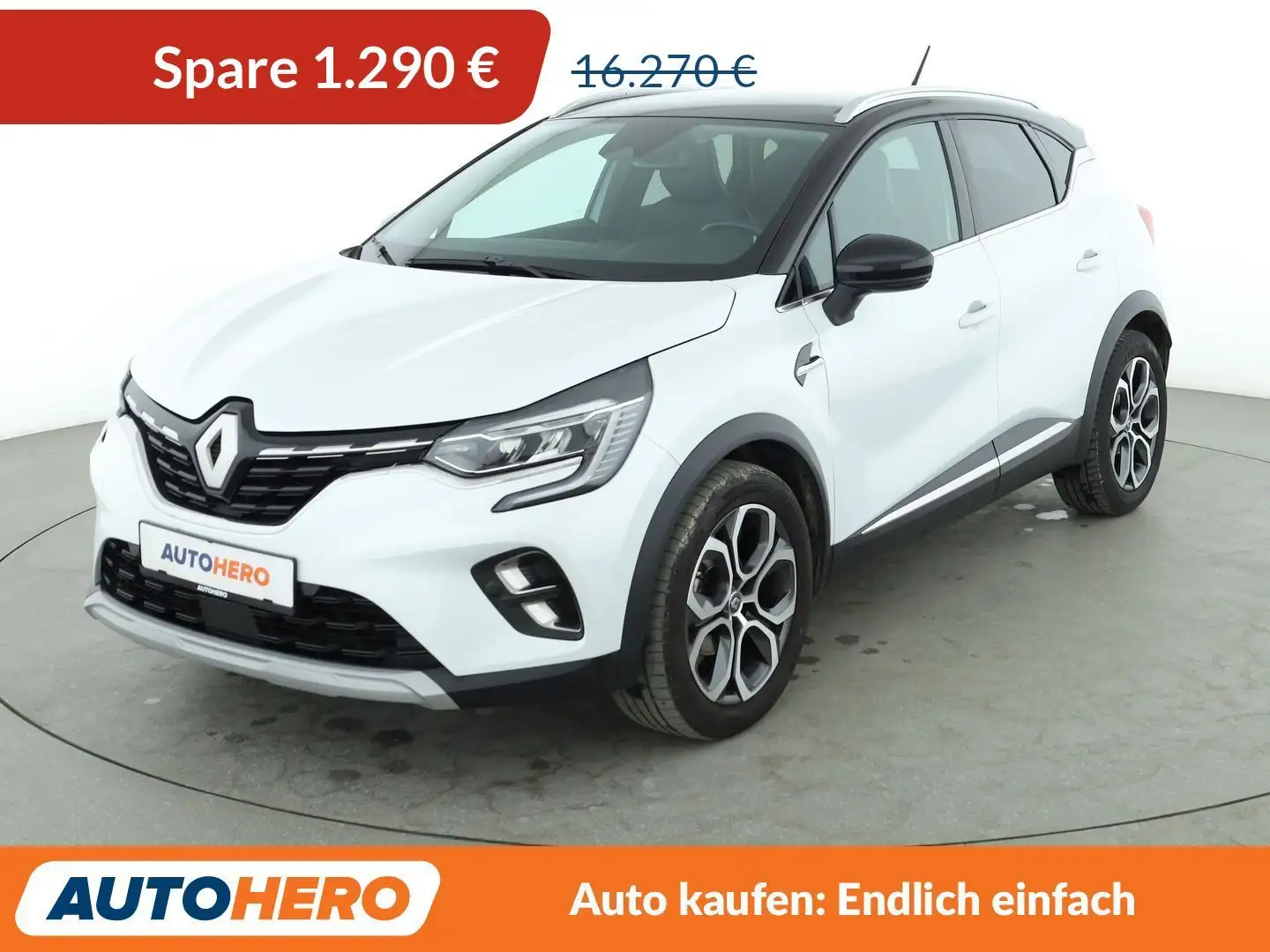Renault Captur 1.3 TCe Intens*CAM*LED*PDC*SHZ*TEMPO*LHZ*KLIMA* Blanc - 1