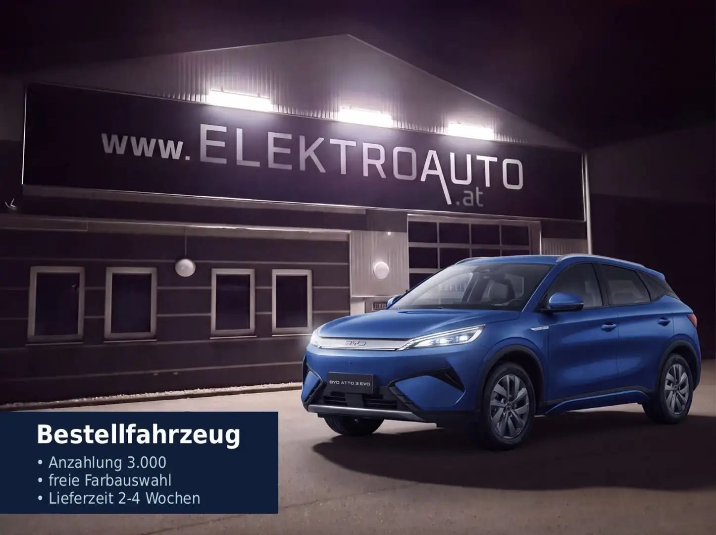 BYD Atto 3 Atto3 Evo 74,8 kWh Excellence: 2-4 W. Lieferzeit Blau - 1