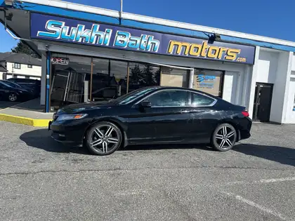 Black 2016 Honda Accord Coupe Coupe Front-Wheel Drive 6-Speed Automatic